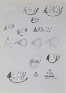 arrow-cutting-dies-logo-sketches